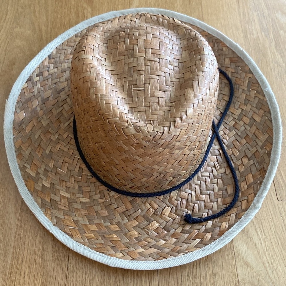 Summer Straw Hat EUC for Fishing/ Beach/Yard Work